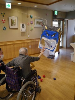 ショートステイ野の花　節分レク