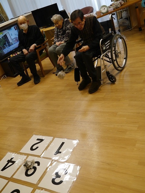 ショートステイ野の花 足し引きシュートゲーム