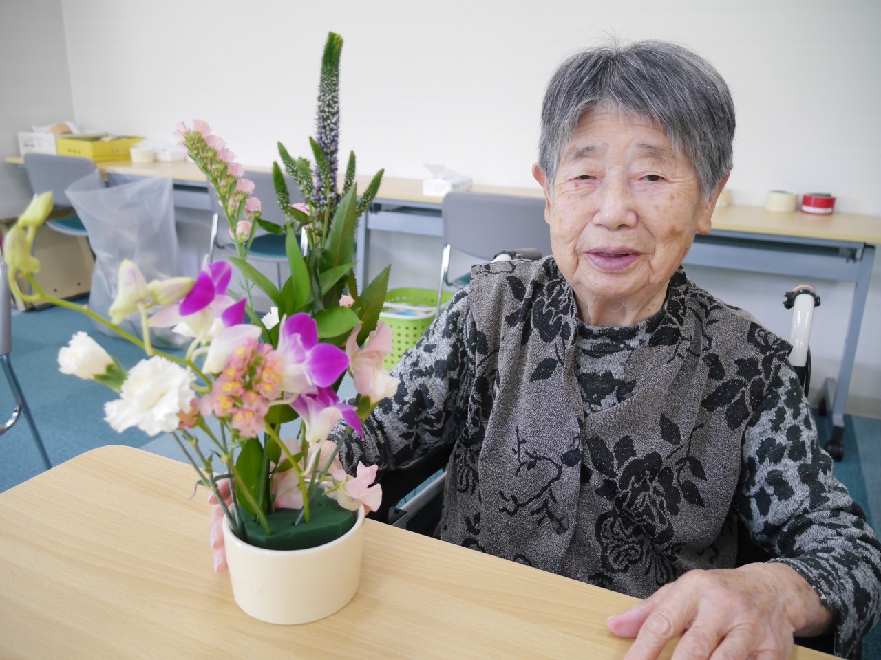 きらめきの街　西ユニット　フラワーアレンジメント