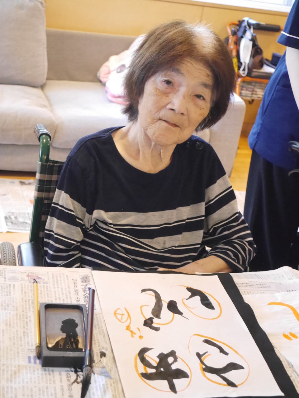 きらめきの街 西ユニット 習字レク