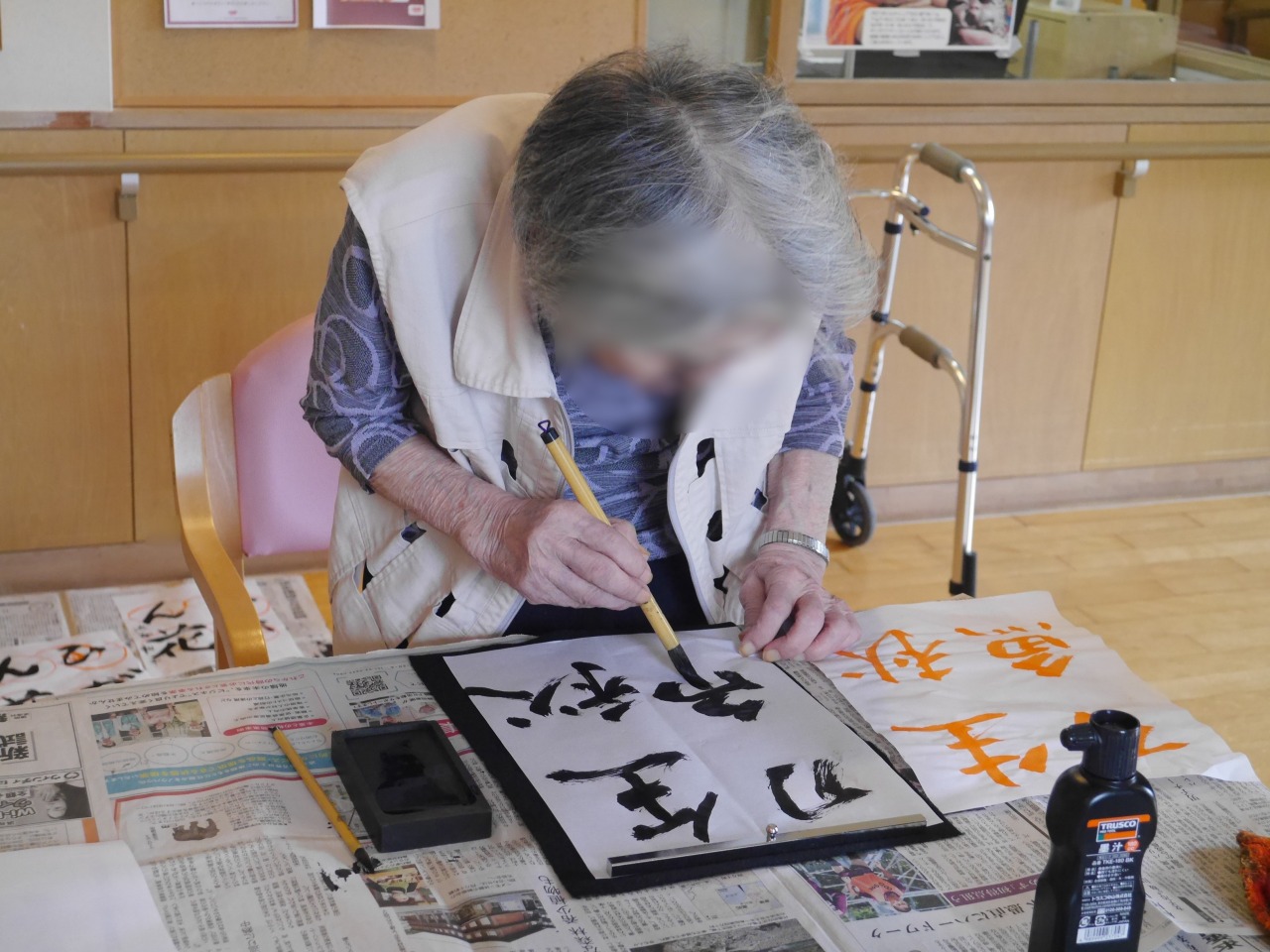 きらめきの街　東ユニット　習字レク