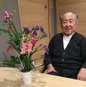 ショートステイ野の花 フラワーアレンジメント